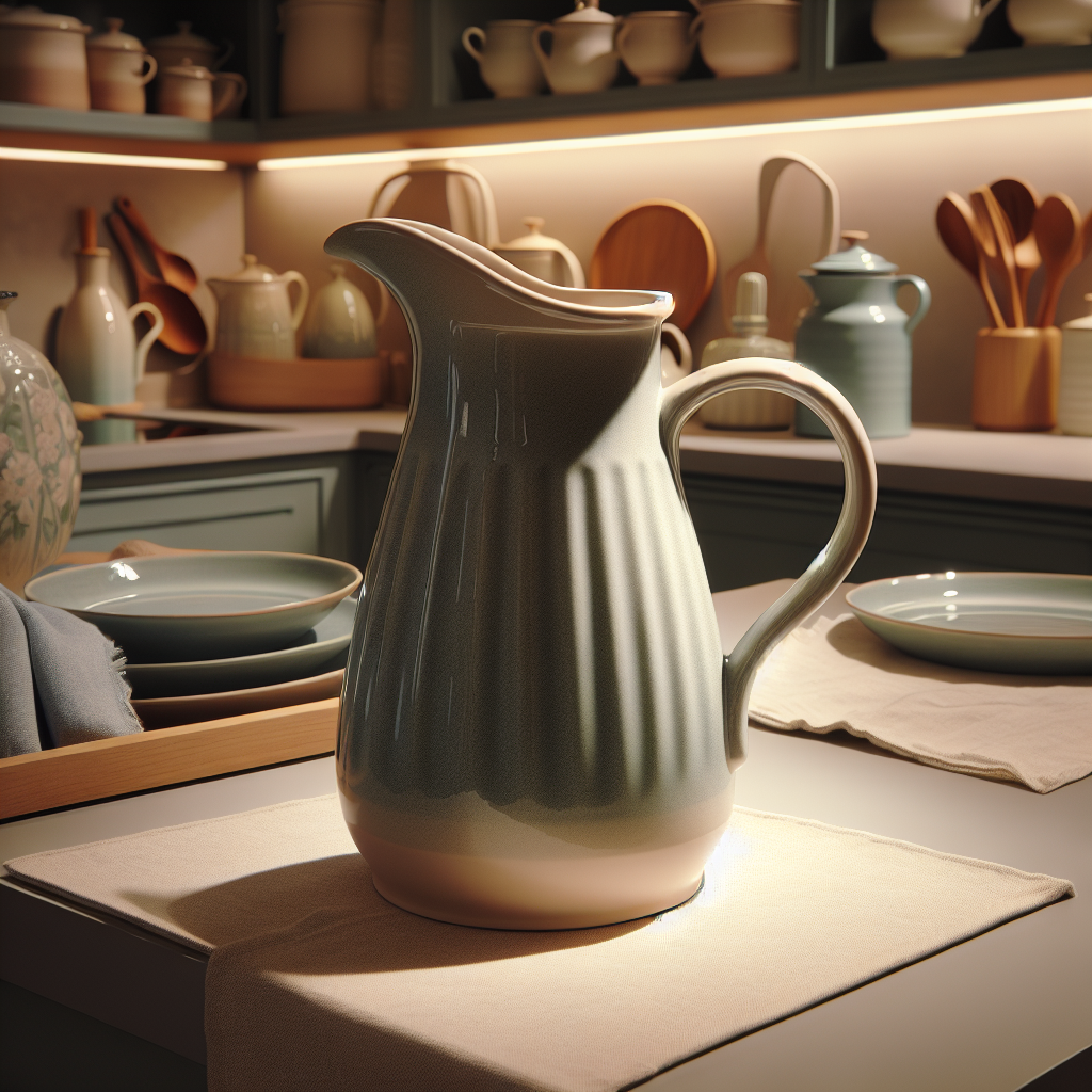 “Le Creuset’s Stylish  Pitcher: Versatile Elegance for Your Kitchen”