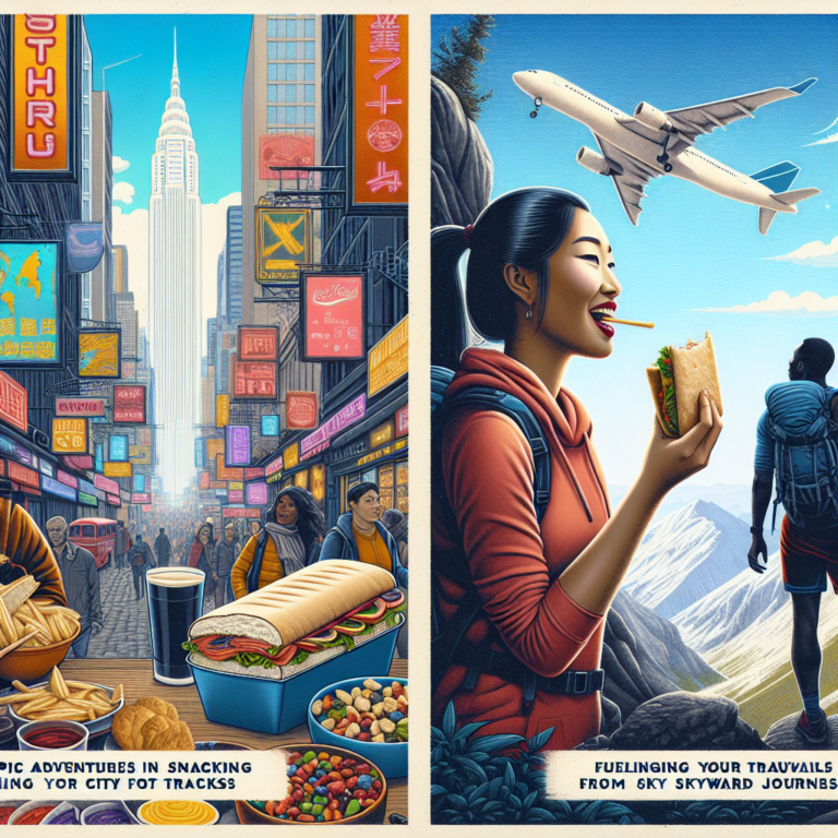 “Epic Adventures in Snacking: Fueling Your Travels from City Walks to Skyward Journeys”