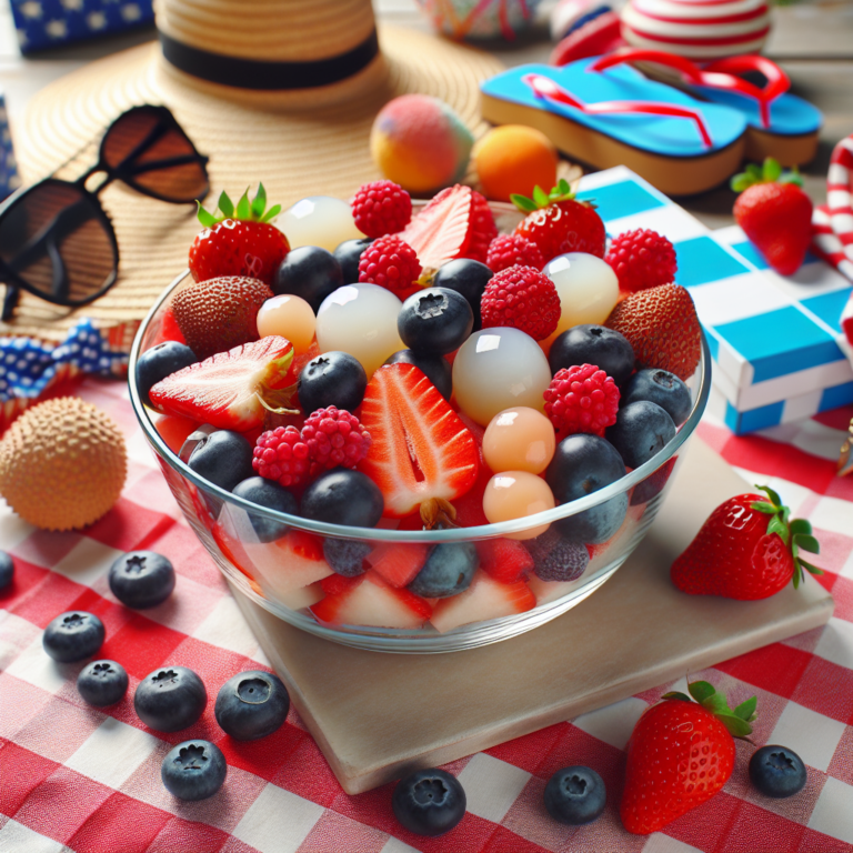 Celebrate Summer with a Patriotic Red, White, and Blue Fruit Salad
