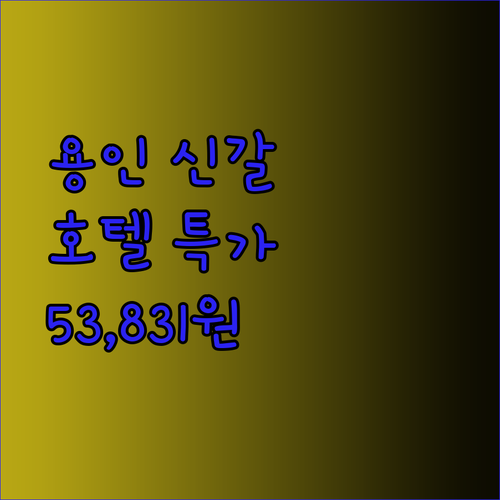 용인 신갈 스카이 호텔 특가 정보! 놓치면 후회할 53,831원?
