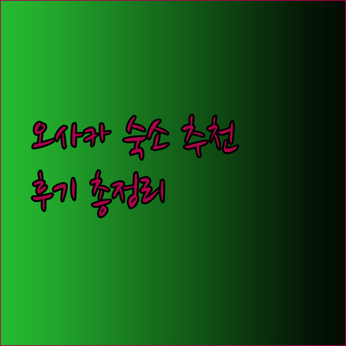 오사카 숙소 고민이시라면 주목! 비즈니스호텔 니세이, 호텔 선플라자, 토요코인 오사카 난바 닛폰바시 후기 총정리