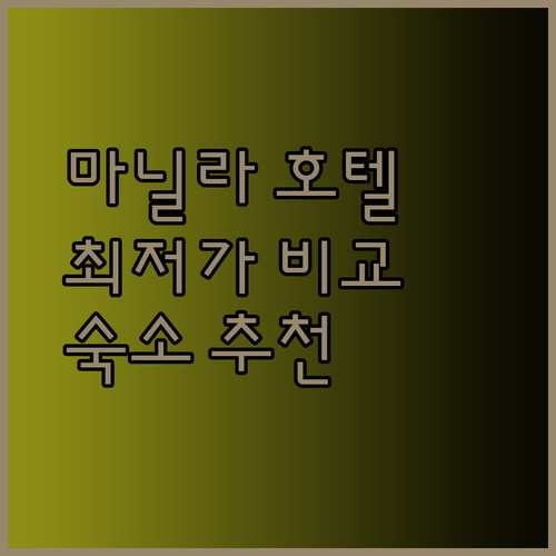 필리핀 마닐라 호텔 예약 고민 Sunny Day Residences Cainta vs Hop Inn Ortigas Center Manila vs 호텔 101 마닐라