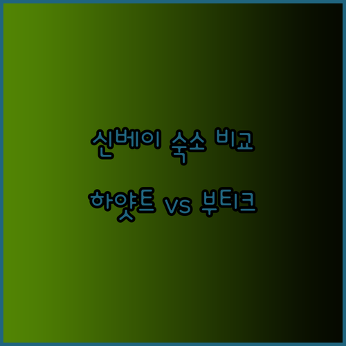 신베이 숙소 고민? Hyatt Place와 ALL-UR Chain Boutique Motel 비교분석