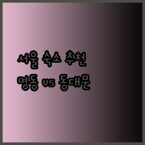 서울 숙소 추천 명동 스텝인과 화곡 소설스미스 그리고 이온 호텔 동대문 비교 분석