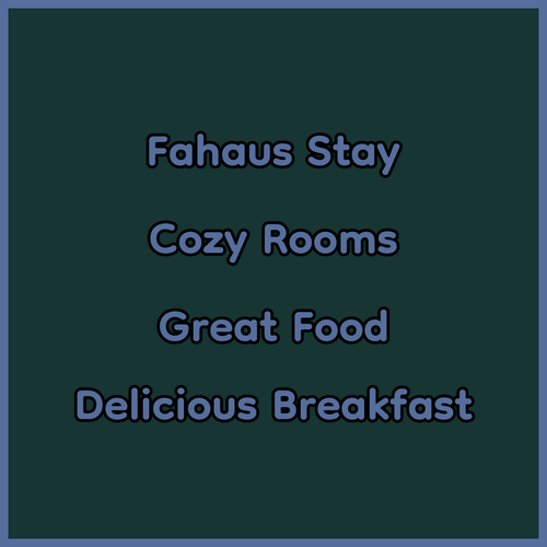 Discover FaHaus.. A Comfortable Stay with Delicious Breakfast!