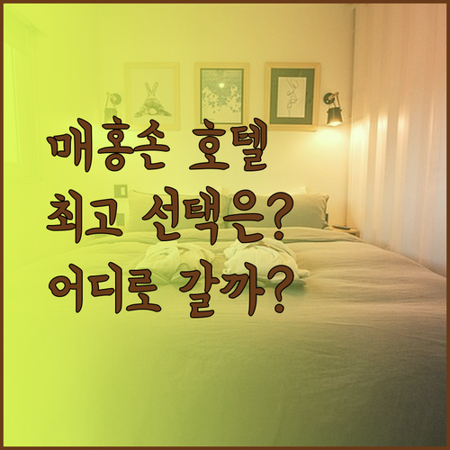 B2 매홍손 프리미어 호텔 vs 더 크릭 가든 리조트 vs 더 임페리얼 매홍손 리조트 어디가 좋을까?
