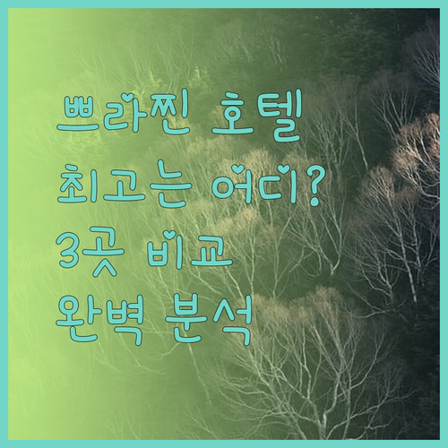 쁘라찐부리 호텔 추천 3곳 완벽 비교 분석.. 어디가 최고일까?