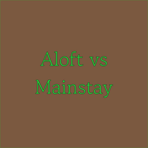 Aloft Waukee vs MainStay Suites A Detailed Comparison of Amenities and Guest Experiences