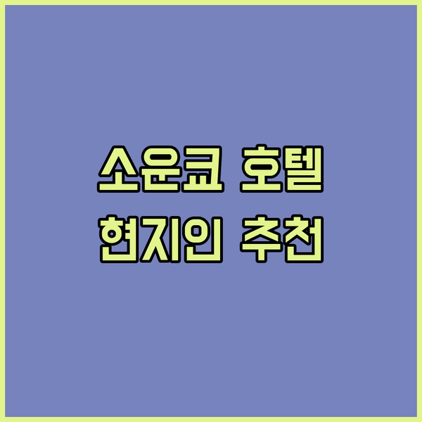 아사히카와 소운쿄 호텔 어디가 좋을까? 현지인이 강력 추천하는 숙소는?