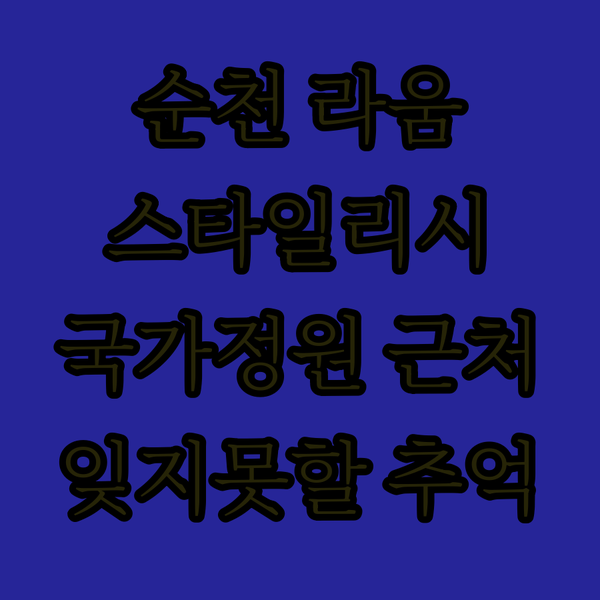 순천 호텔 라움, 스타일리시한 숙소! 순천만 국가정원 근처에서 잊지 못할 추억을 만드세요
