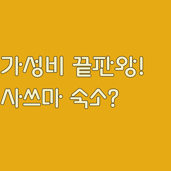 위치 청결 가성비 사쓰마센다이 베스트셀러 3대 호텔 완벽 비교