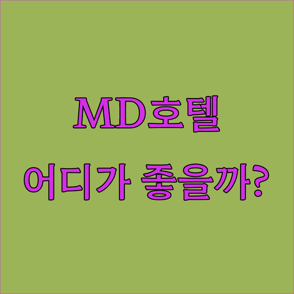 가성비 갑 MD 호텔, 아늑한 심작 호텔, 럭셔리 씨엘 호텔 동탄 숙박 어디가 좋을까?