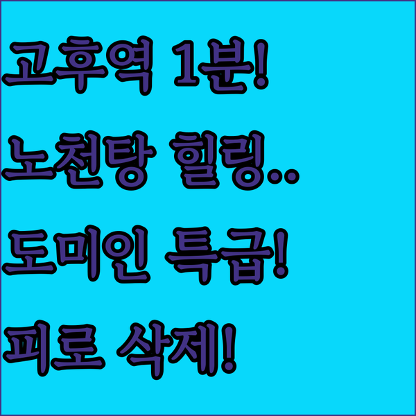 고후역 근처 최고의 힐링 숙소 도미 인 마루노우치 노천탕에서 피로 녹이기