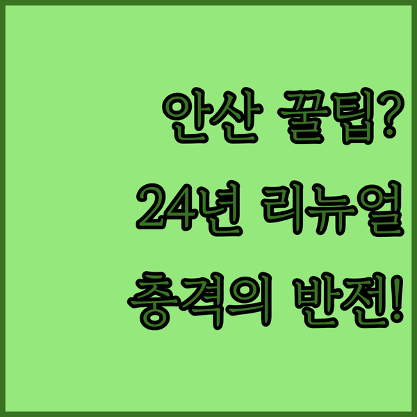 안산 가성비 숙소 찾기 2024년 리노베이션 끝낸 호텔의 충격적인 반전