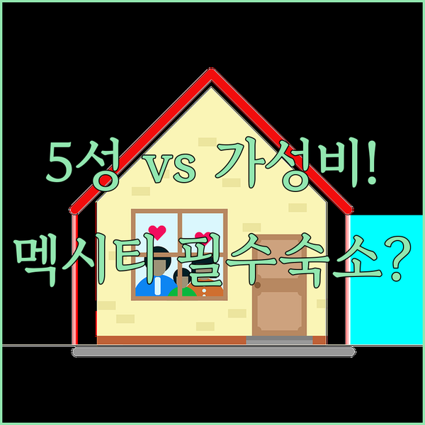 멕시코 시티 여행 필수 숙소 5성급 럭셔리 vs 압도적 가성비 승자는 어디
