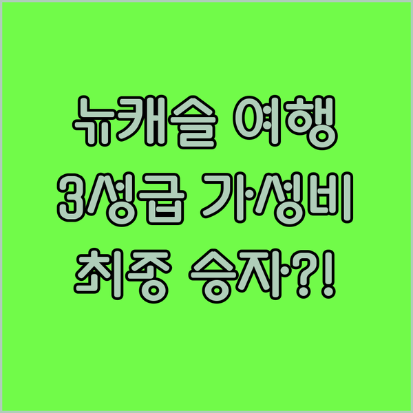 뉴캐슬 레이크 맥쿼리 여행 가성비 3성급 숙소 최종 승자는