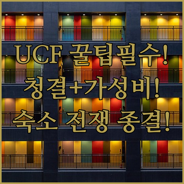 올랜도 UCF 숙소 전쟁 청결 가성비 서비스 모두 잡는 3가지 숨은 보석
