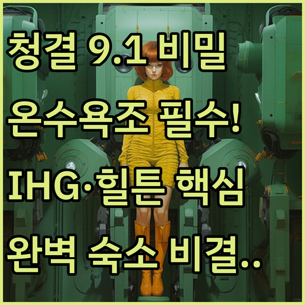 청결도 9.1과 온수 욕조까지 힐튼 메리어트 IHG 미드베일 완벽한 숙소 찾는 비결