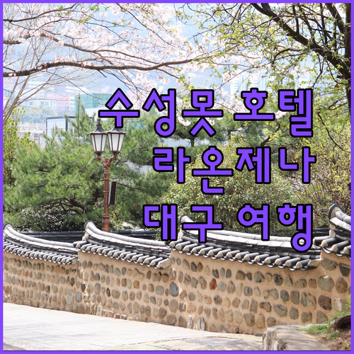 수성못 근처 호텔 라온제나, 대구 여행의 완벽한 선택?