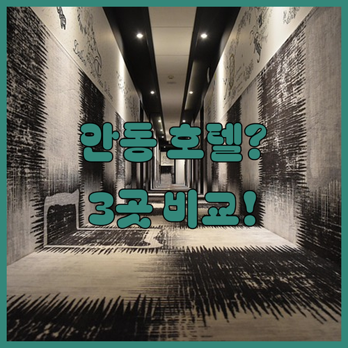 2024년 신축 프리미엄부터 가성비까지, 안동 호텔 3곳 완벽 비교